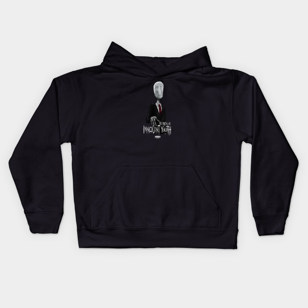 Slenderman Kids Hoodie by AndysocialIndustries